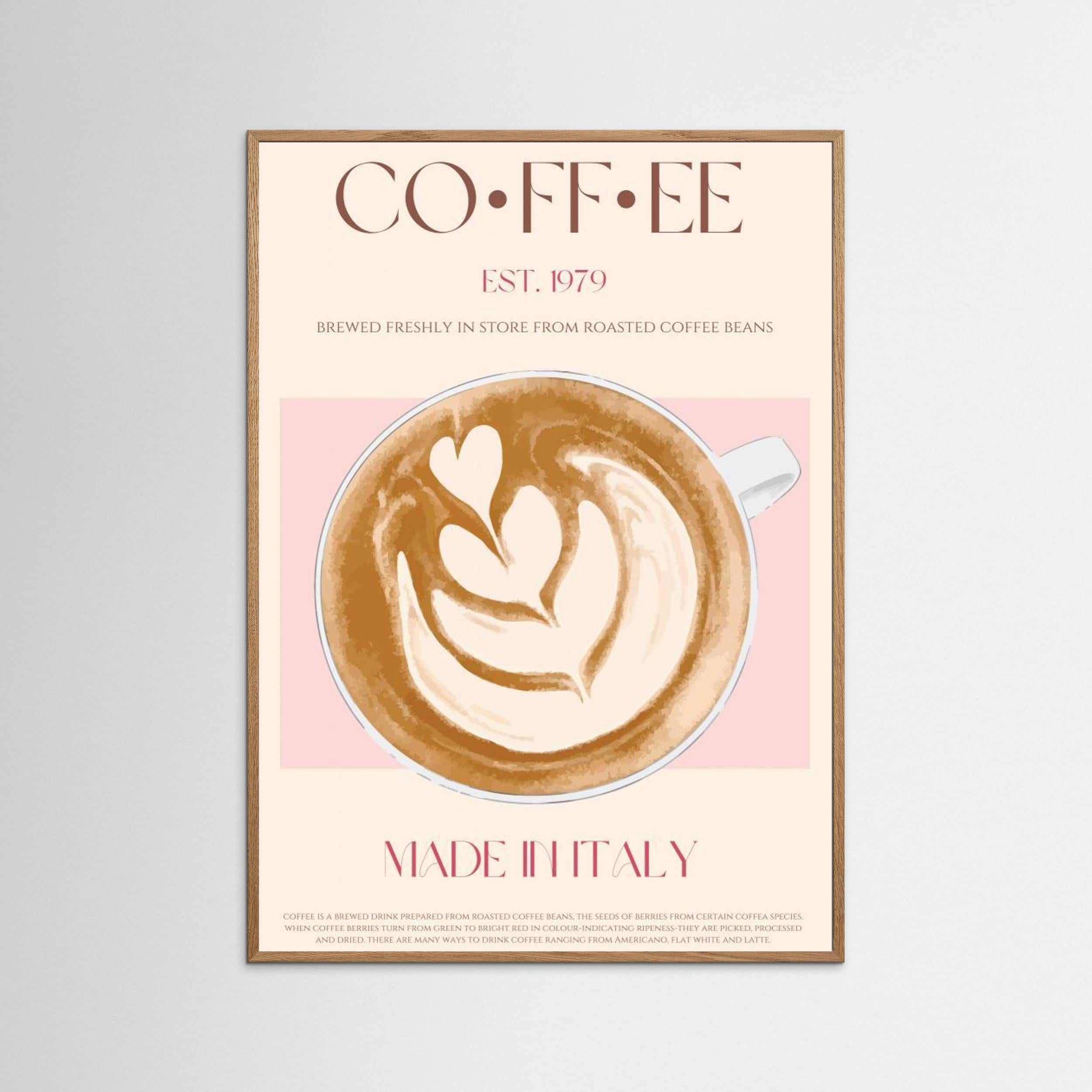 Coffee by Nazma Khokhar - Fine Art Paper Print - dreamtprint.art - 14 x 21 cm / 5 x 8″ (A5)